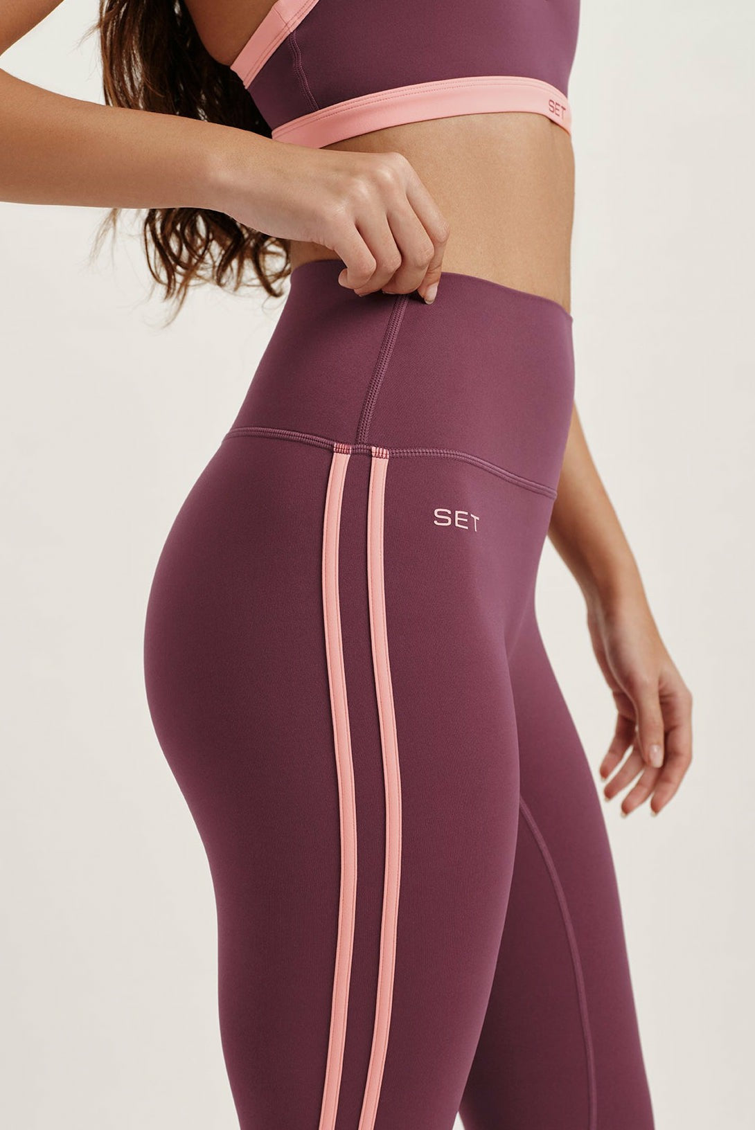BREATHE 1.0 STRIKE LEGGINGS - ROSEBUD SET ACTIVE