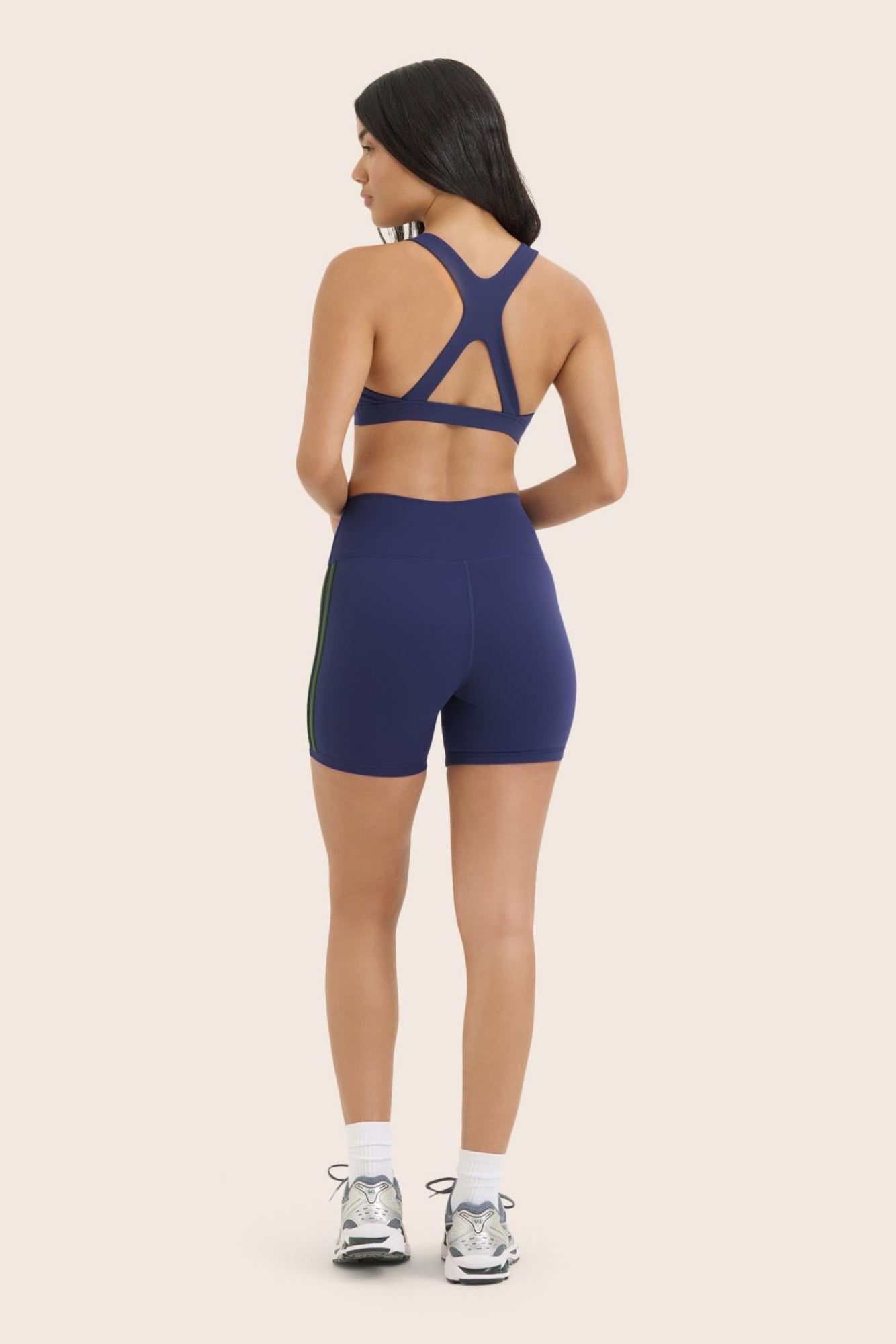 SPORTBODY® SPORTY DUO STRIPE SHORTS - LAKE SET ACTIVE