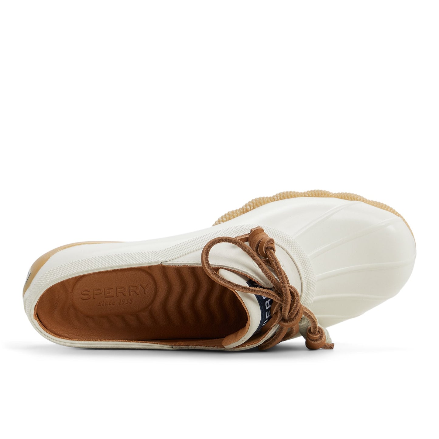 Sperry Saltwater Duck Mule Clog Cream