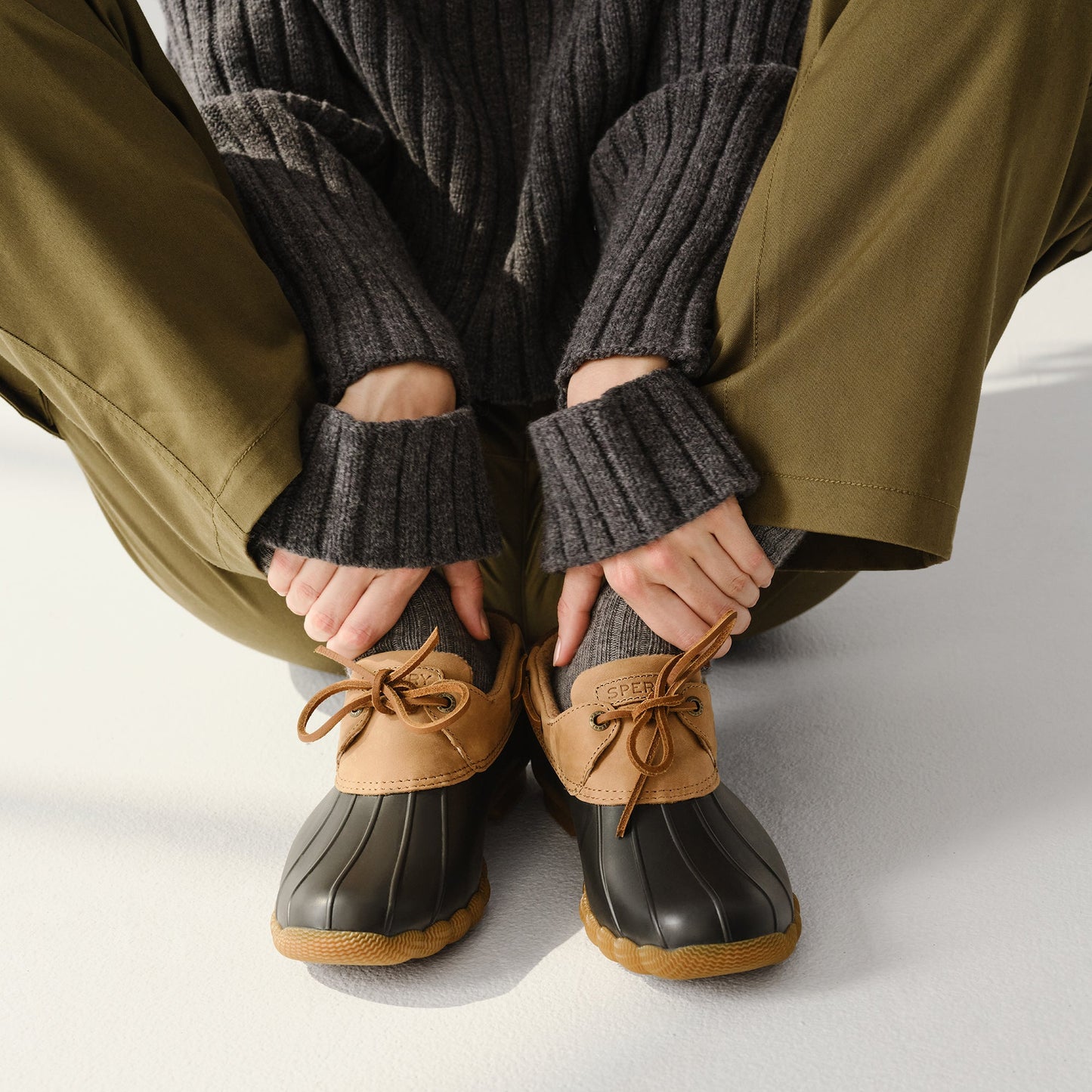 Sperry Saltwater 1 Eye Duck Shoe Light brown