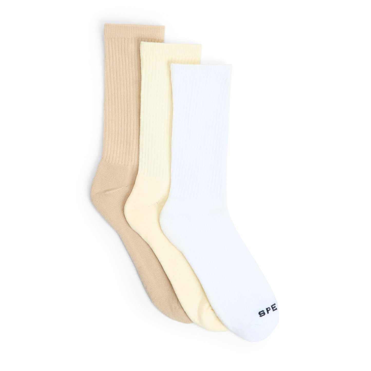 Sperry Mens 3-Pack Crew Socks Tan multi