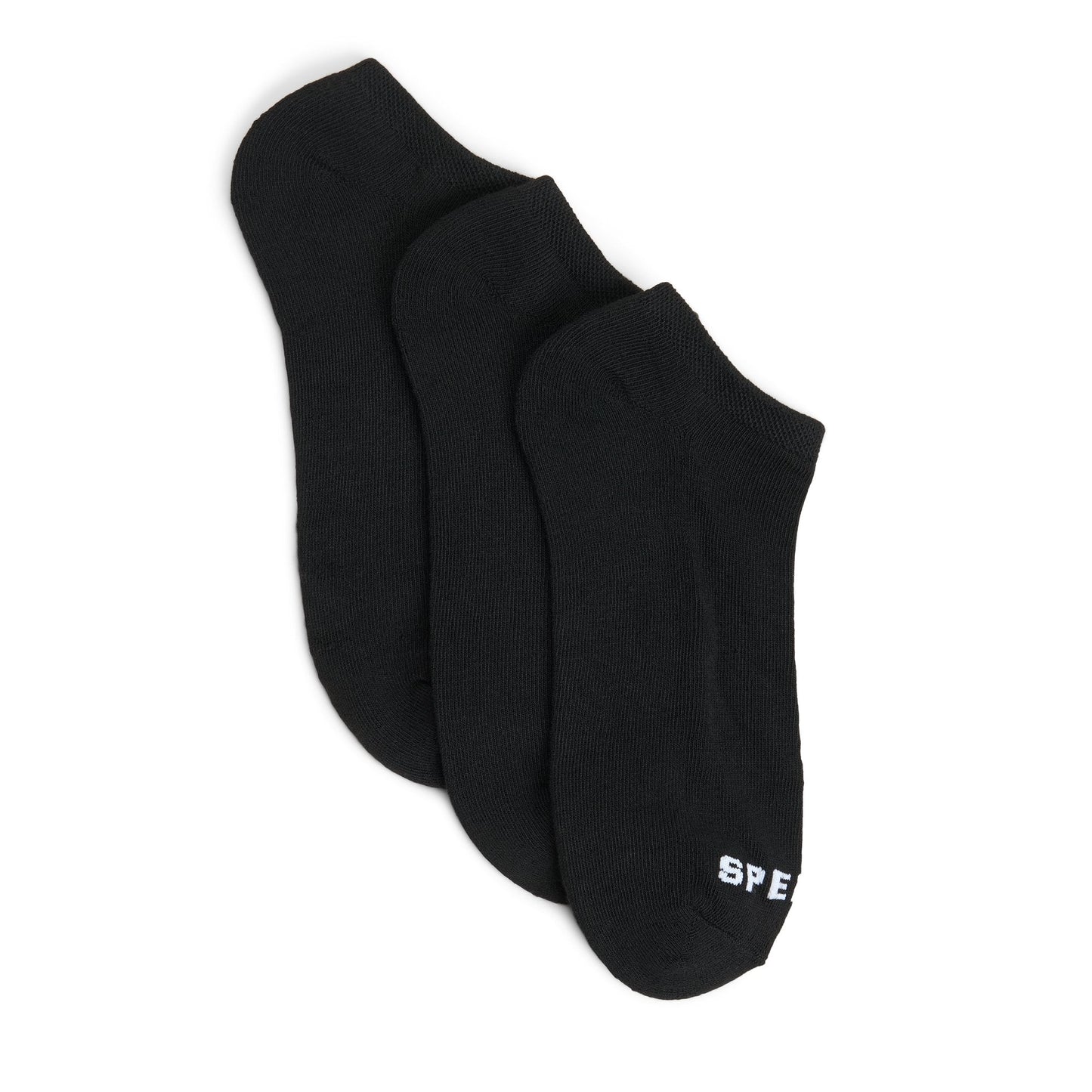 Sperry Mens 3-Pack Ankle Socks Black
