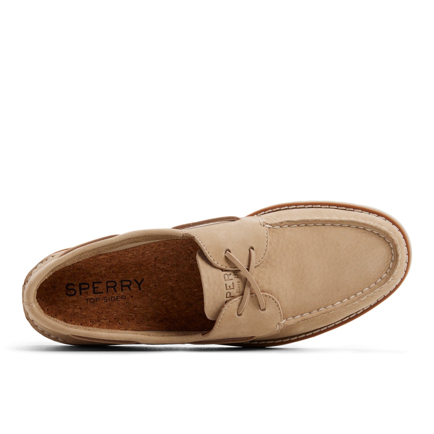 Sperry Authentic Original 2-Eye Ripple Lug Boat Shoe Ivory
