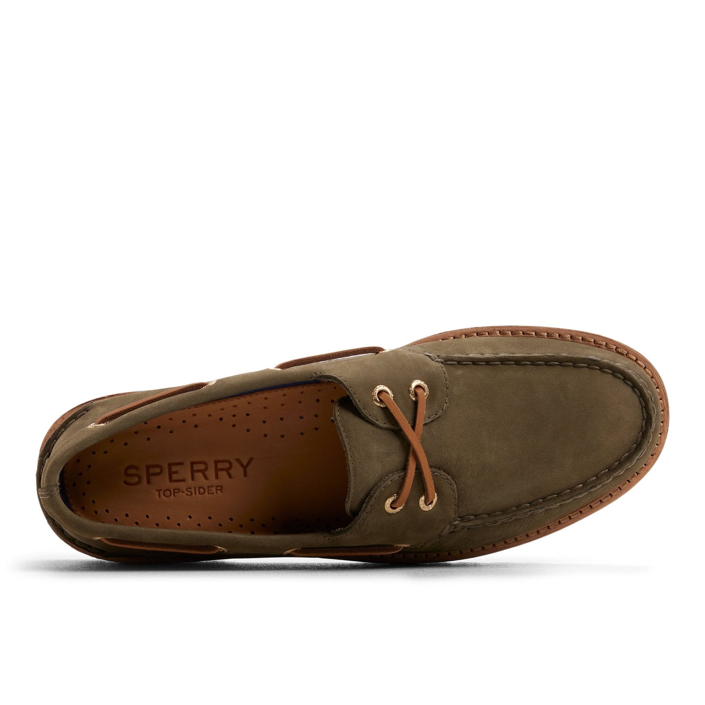 Sperry Authentic Original 2-Eye Lug Boat Shoe Olive