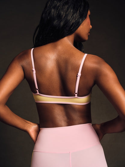BREATHE 1.0 LAYERED BASE BRA - TAFFY SET ACTIVE