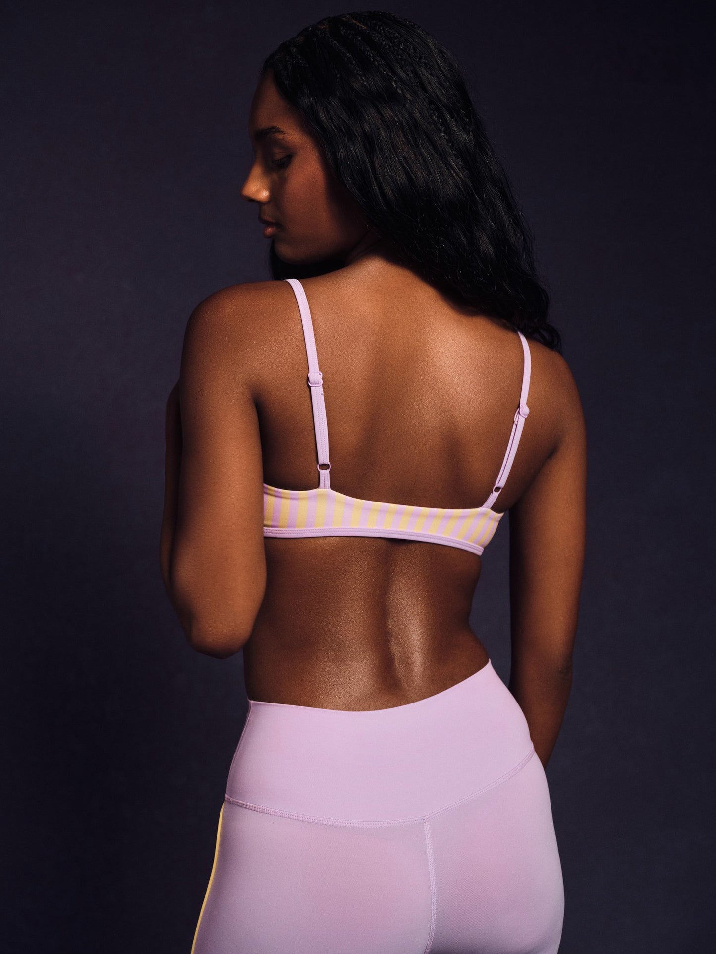 LUXFORM® LUX STRIPE BASE BRA - BUTTERCREAM SET ACTIVE