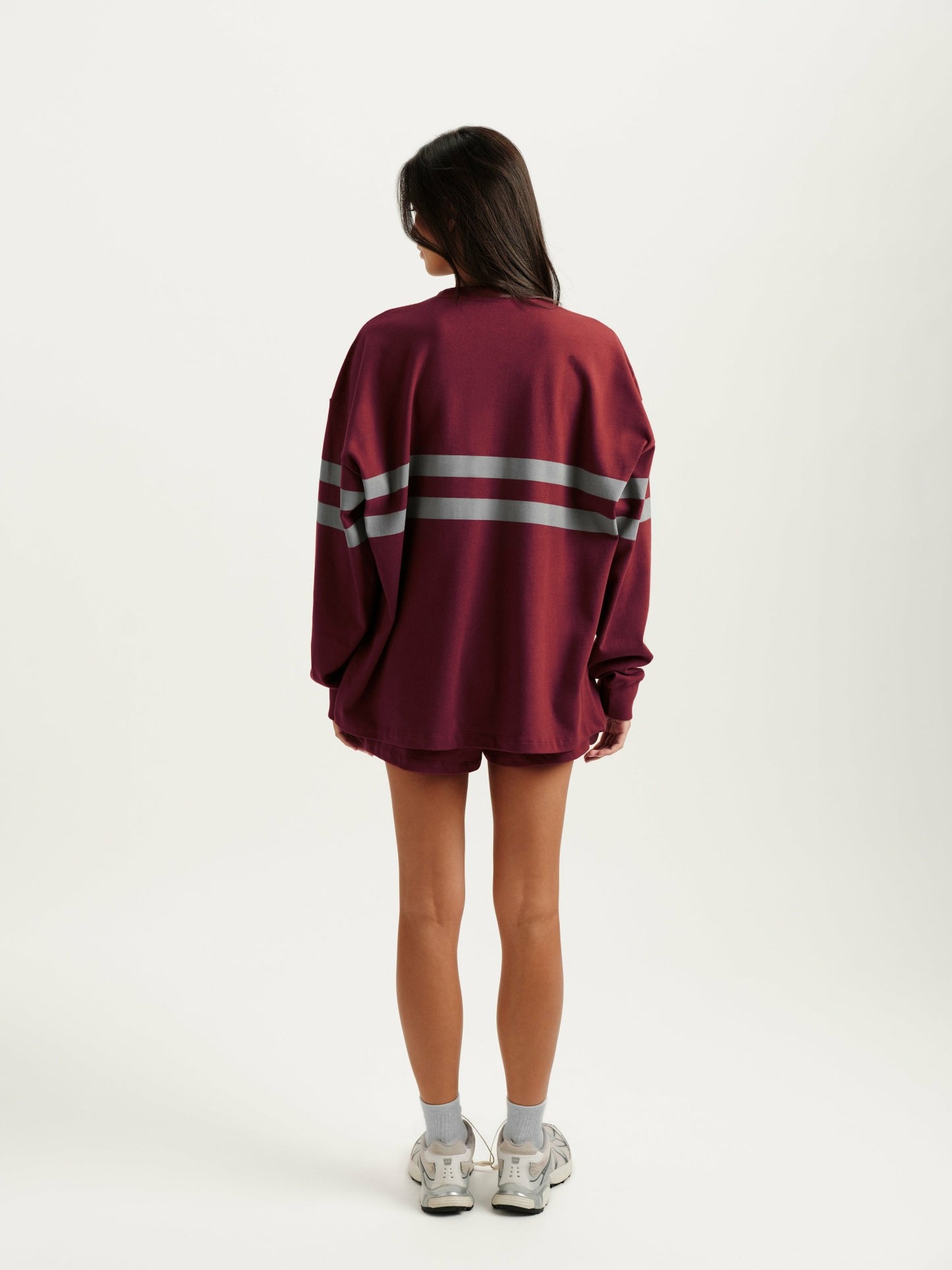 HEAVY COTTON EASY STRIPE LONG SLEEVE - SEPIA SET ACTIVE