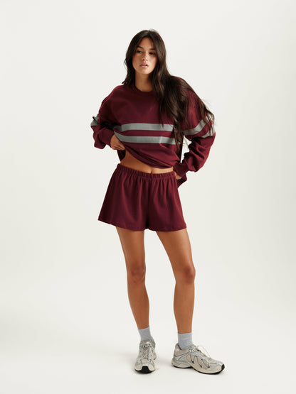 HEAVY COTTON EASY SHORTS - SEPIA SET ACTIVE