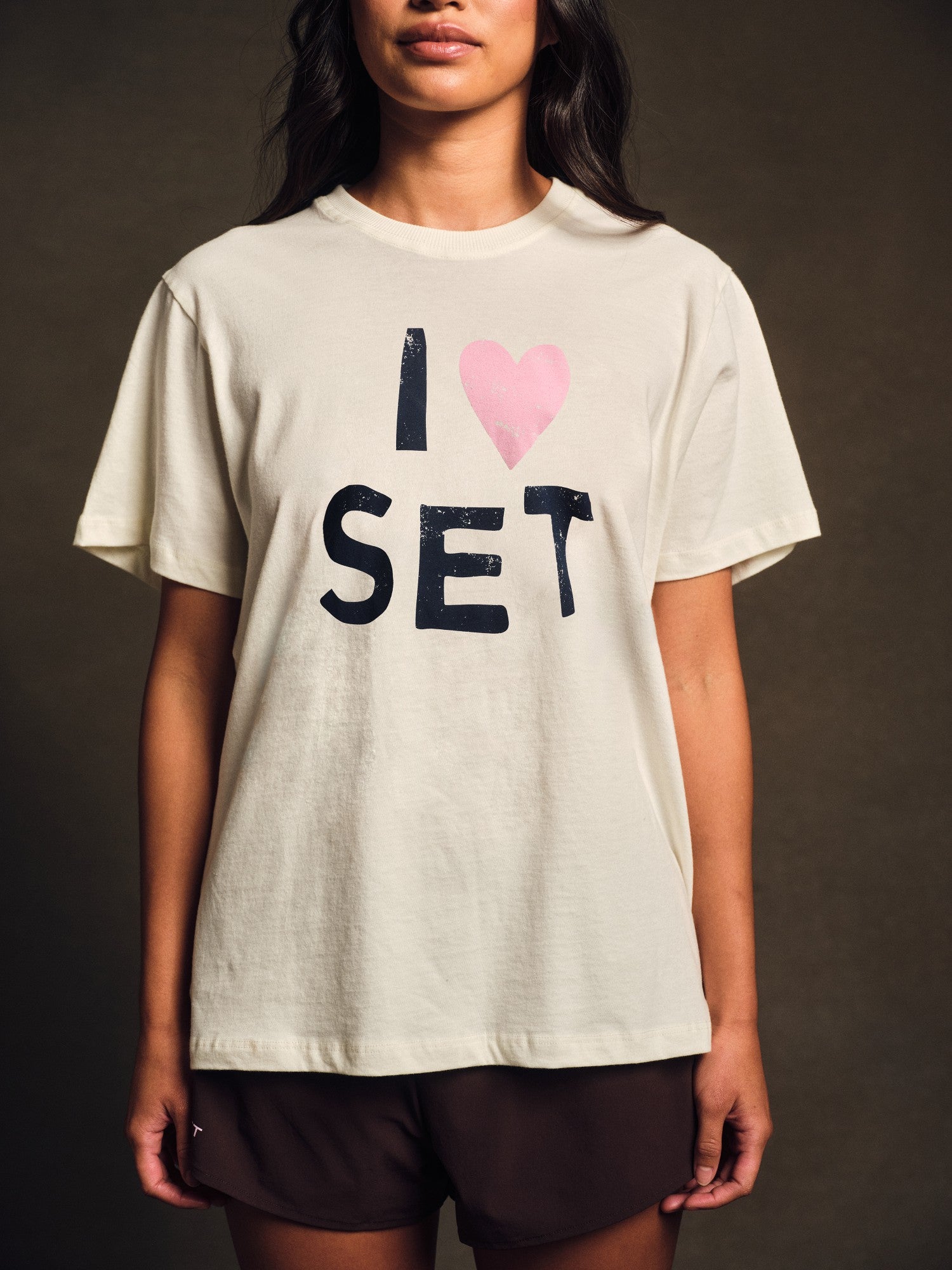 CLASSIC COTTON DAILY I LOVE SET BOYFRIEND TEE - ICING SET ACTIVE