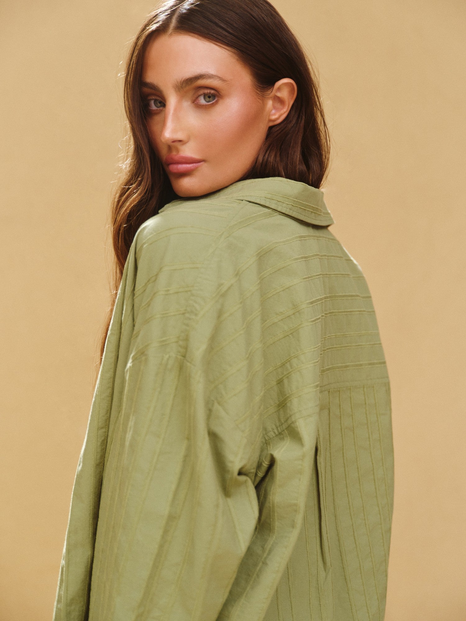 STRIPED JACQUARD LINE BUTTON DOWN - PIÑA SET ACTIVE
