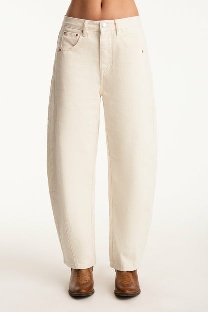 SET X PARKE HORSESHOE JEANS - CREAM SET ACTIVE