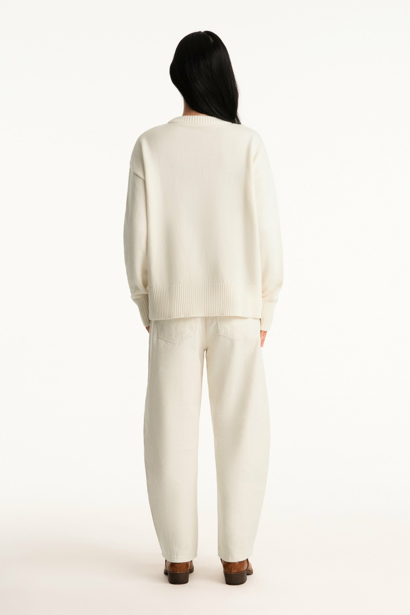 SET X PARKE HORSESHOE JEANS - CREAM SET ACTIVE