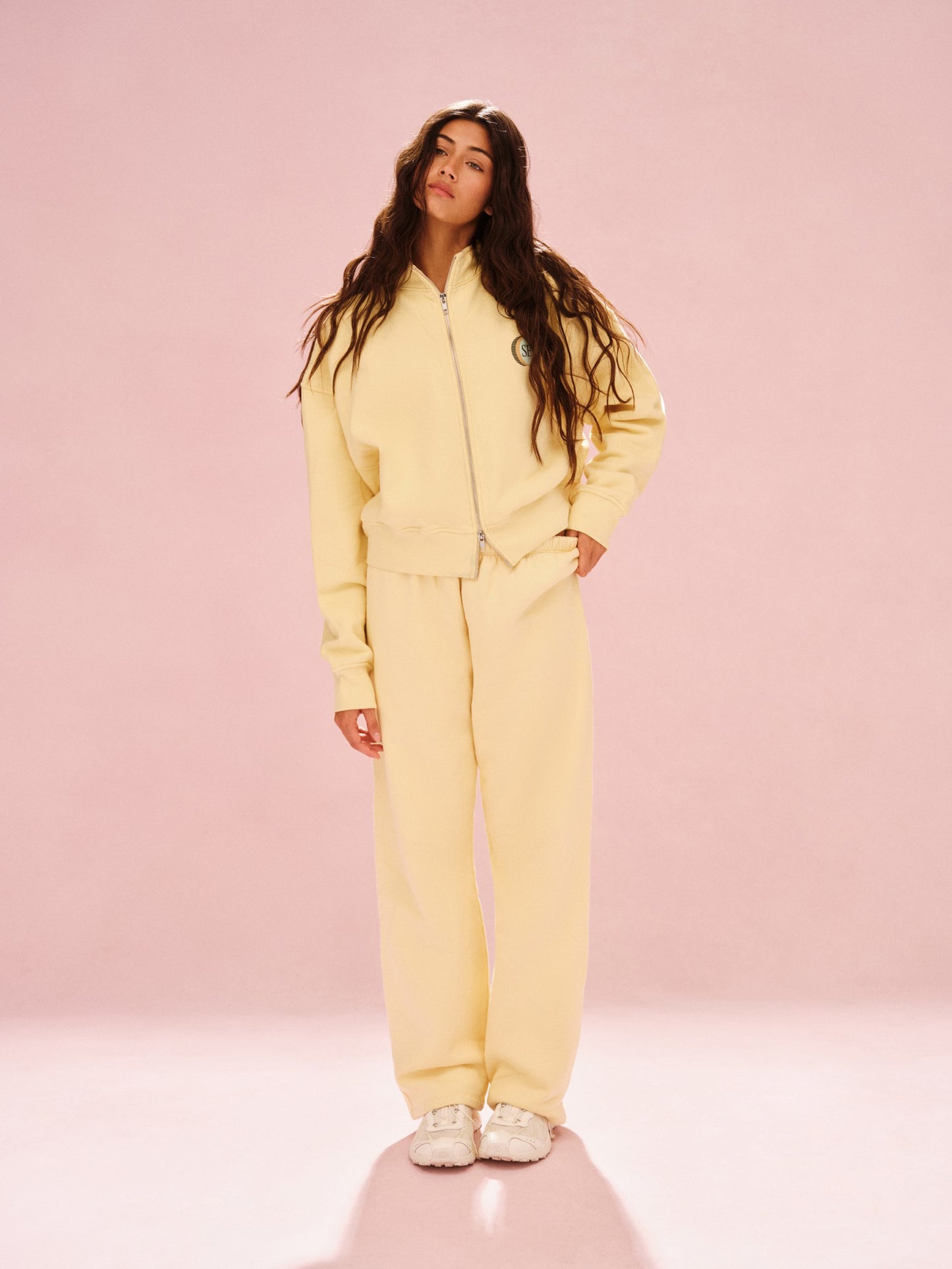 MIDWEIGHT SWEATS STAPLE SET FUNNEL ZIP - ORANGE SODA SET ACTIVE