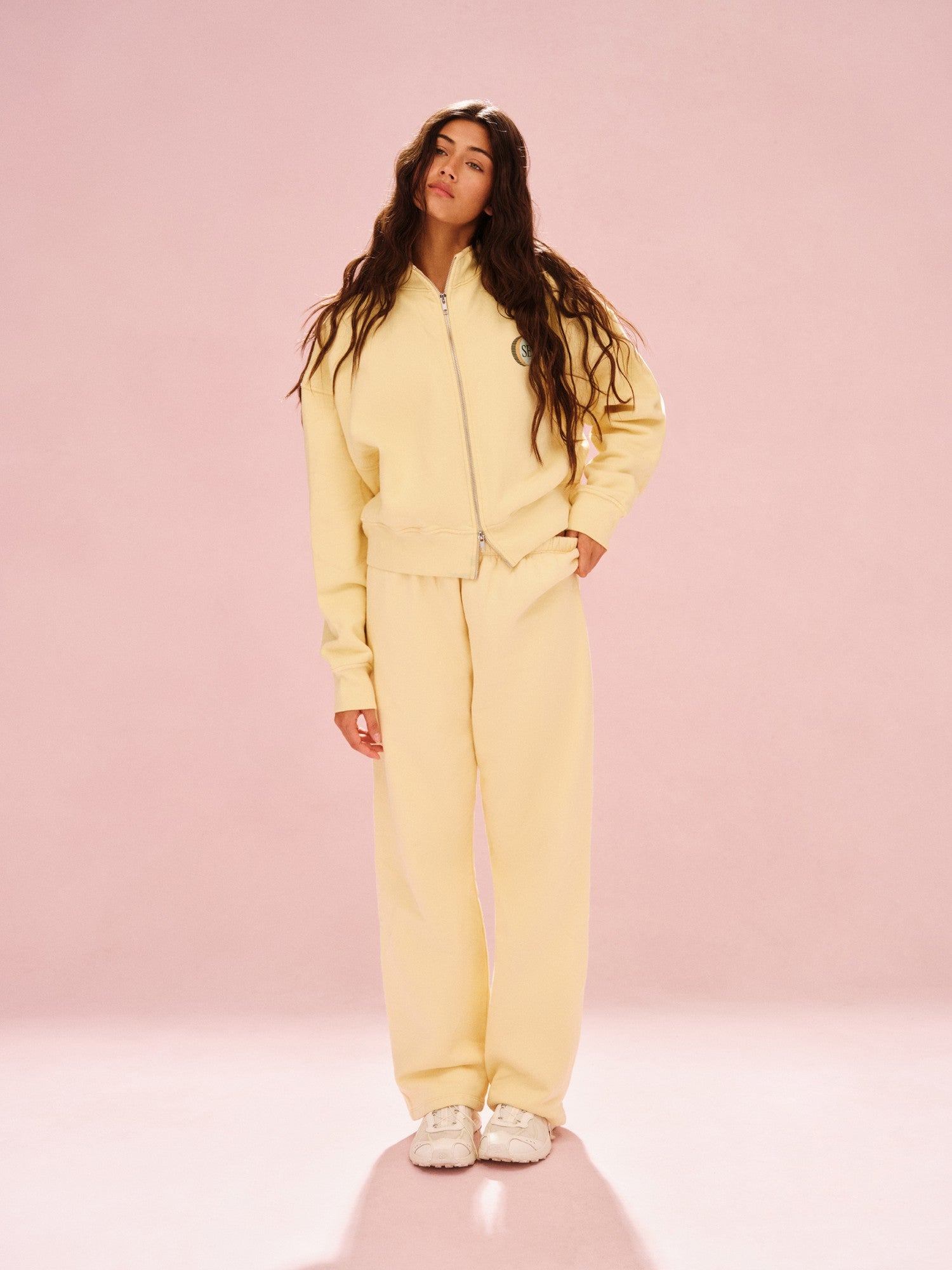 MIDWEIGHT SWEATS STAPLE SET FUNNEL ZIP - ORANGE SODA SET ACTIVE