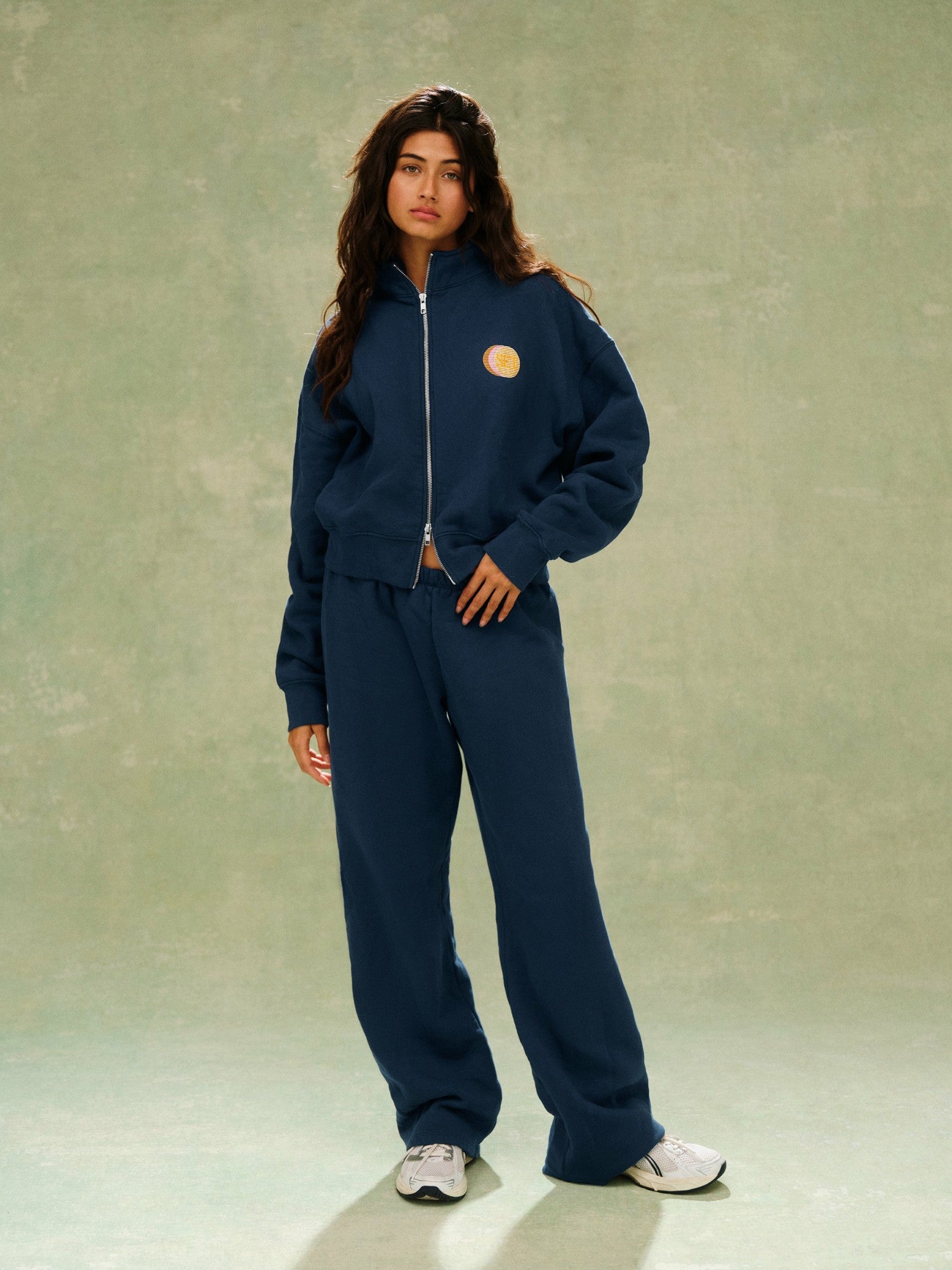 MIDWEIGHT SWEATS STAPLE SET FUNNEL ZIP - SPEARMINT SET ACTIVE