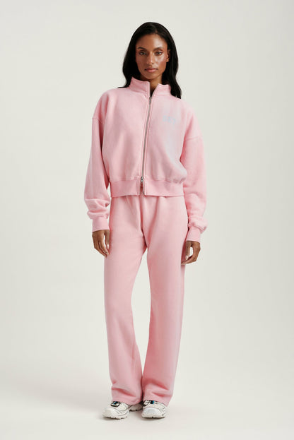MIDWEIGHT SWEATS STAPLE SET FUNNEL ZIP - BLUSH SET ACTIVE