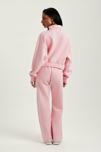 MIDWEIGHT SWEATS STAPLE SET FUNNEL ZIP - BLUSH SET ACTIVE