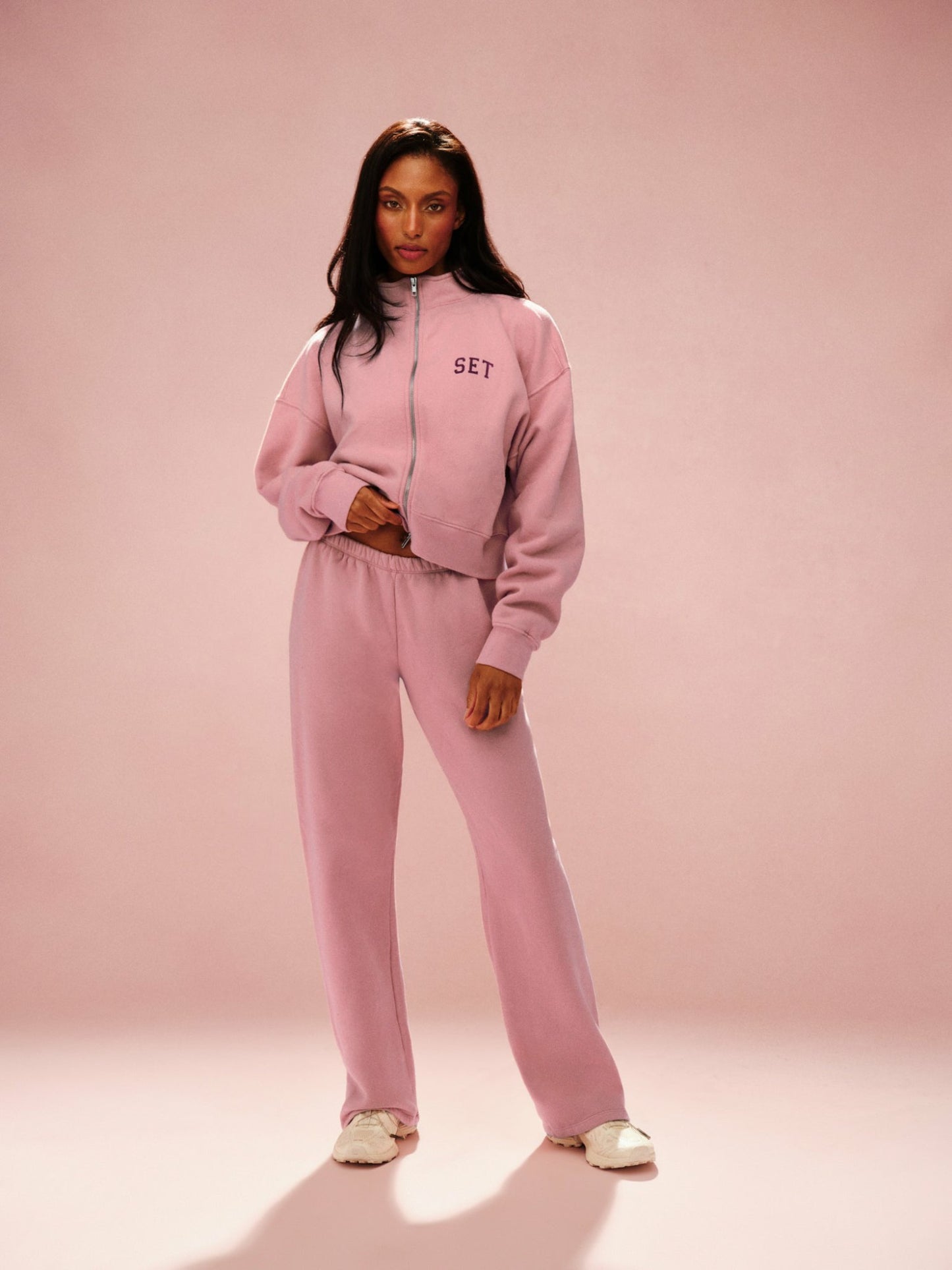 MIDWEIGHT SWEATS STAPLE STRAIGHT LEG SWEATPANTS - INVERSE ROSEBUD SET ACTIVE