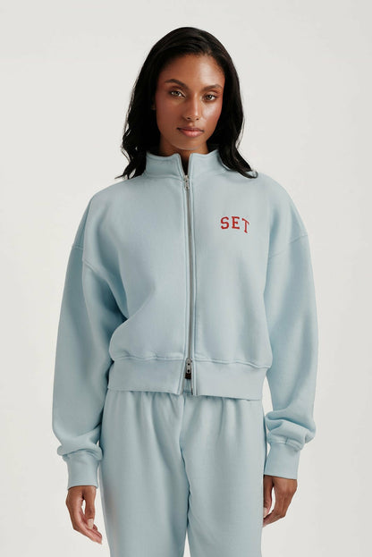 MIDWEIGHT SWEATS STAPLE SET FUNNEL ZIP - VERSE SET ACTIVE