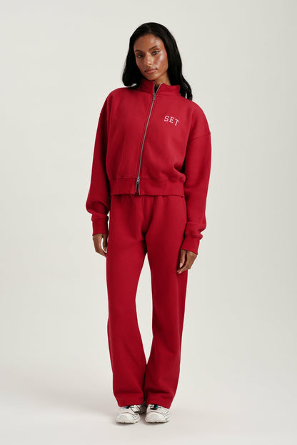 MIDWEIGHT SWEATS STAPLE SET FUNNEL ZIP - SONNET SET ACTIVE