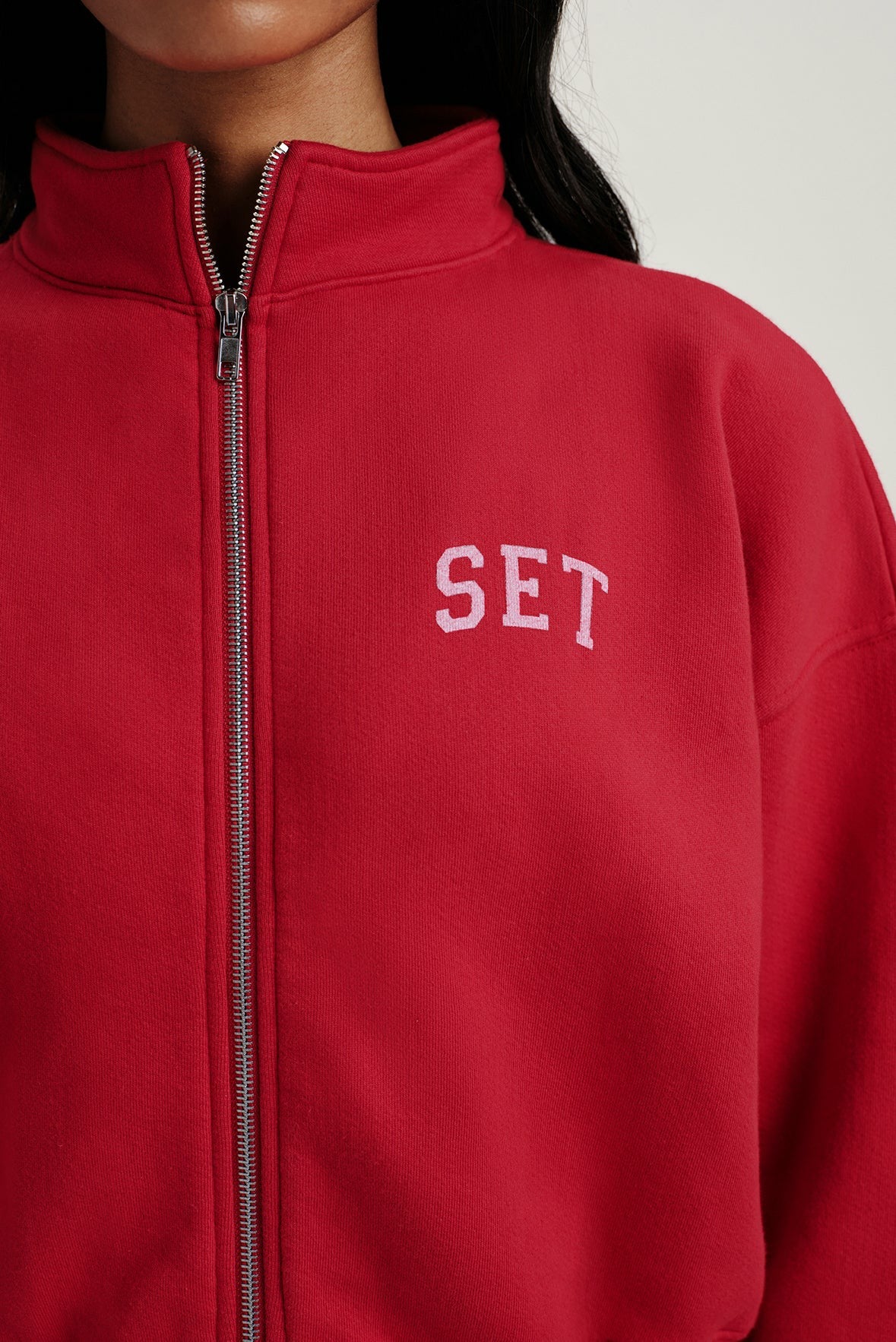 MIDWEIGHT SWEATS STAPLE SET FUNNEL ZIP - SONNET SET ACTIVE