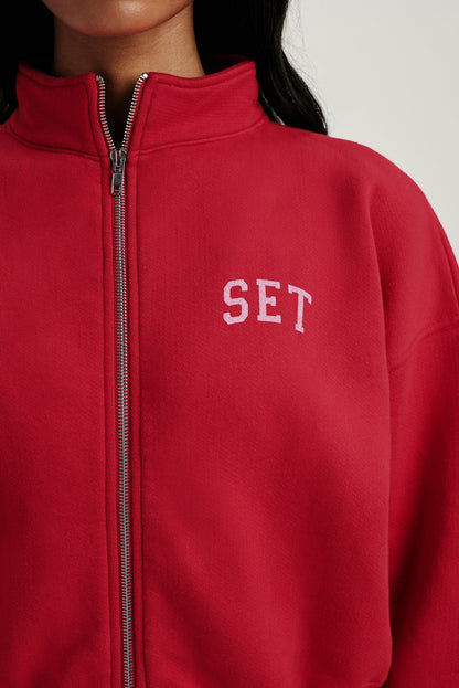 MIDWEIGHT SWEATS STAPLE SET FUNNEL ZIP - SONNET SET ACTIVE