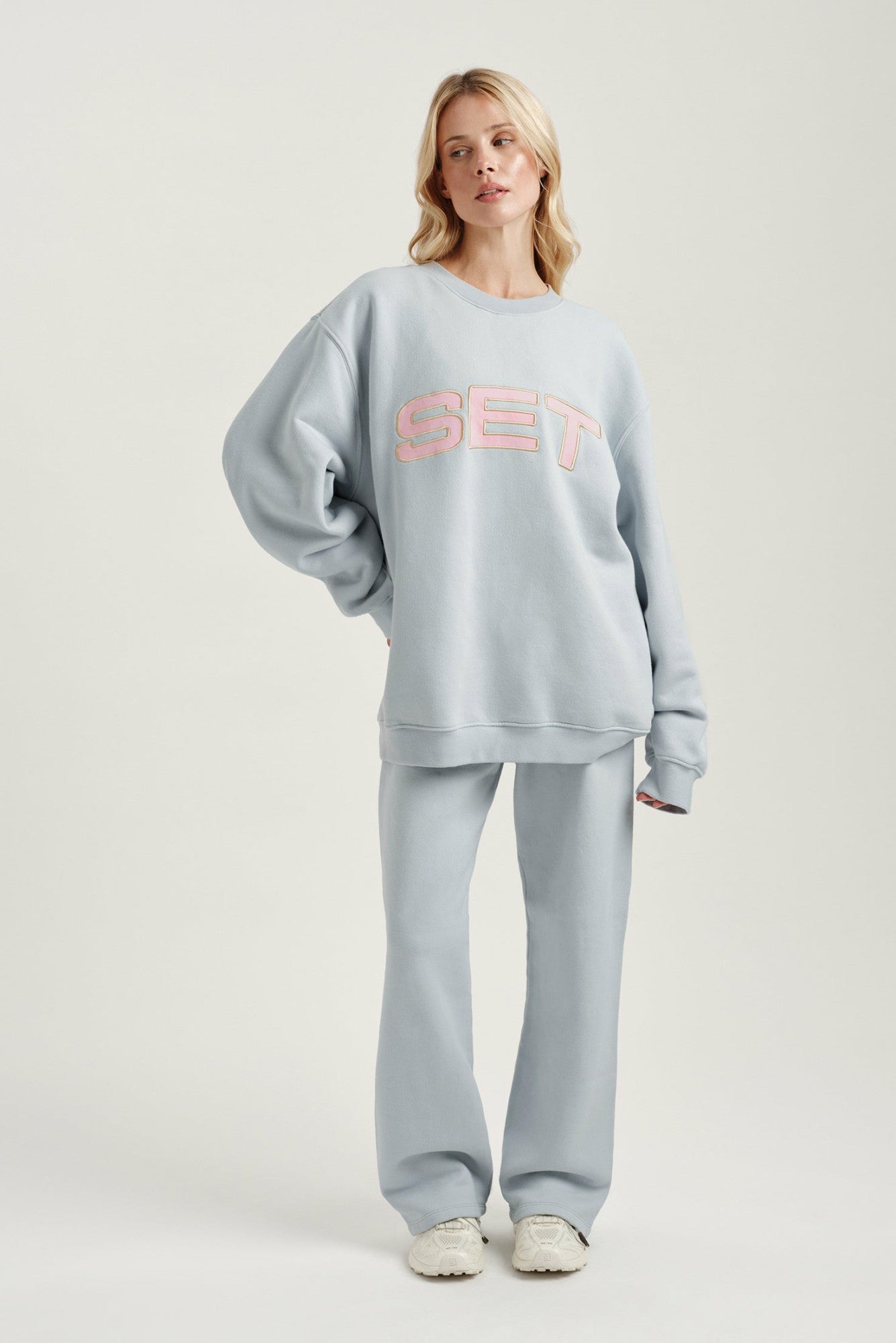 MIDWEIGHT SWEATS STAPLE STRAIGHT LEG SWEATPANTS - BLUSH SET ACTIVE