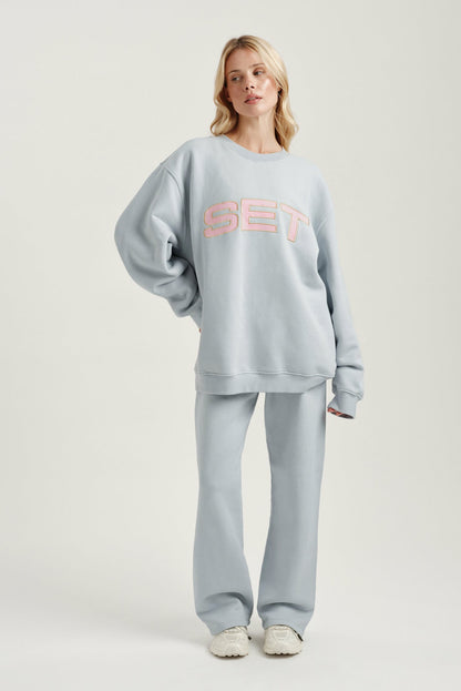MIDWEIGHT SWEATS STAPLE STRAIGHT LEG SWEATPANTS - BLUSH SET ACTIVE