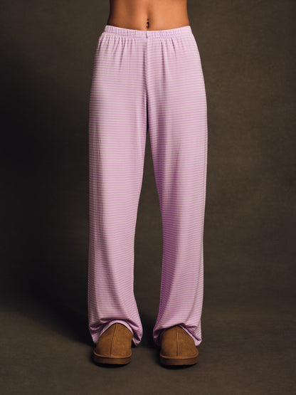SLEEP JERSEY COMFORT STRIPE SLEEP PANTS - BUTTERCREAM SET ACTIVE