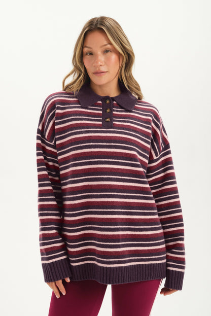 STUDIO KNIT STUDIO KNIT ALEX POLO - POPPY SET ACTIVE