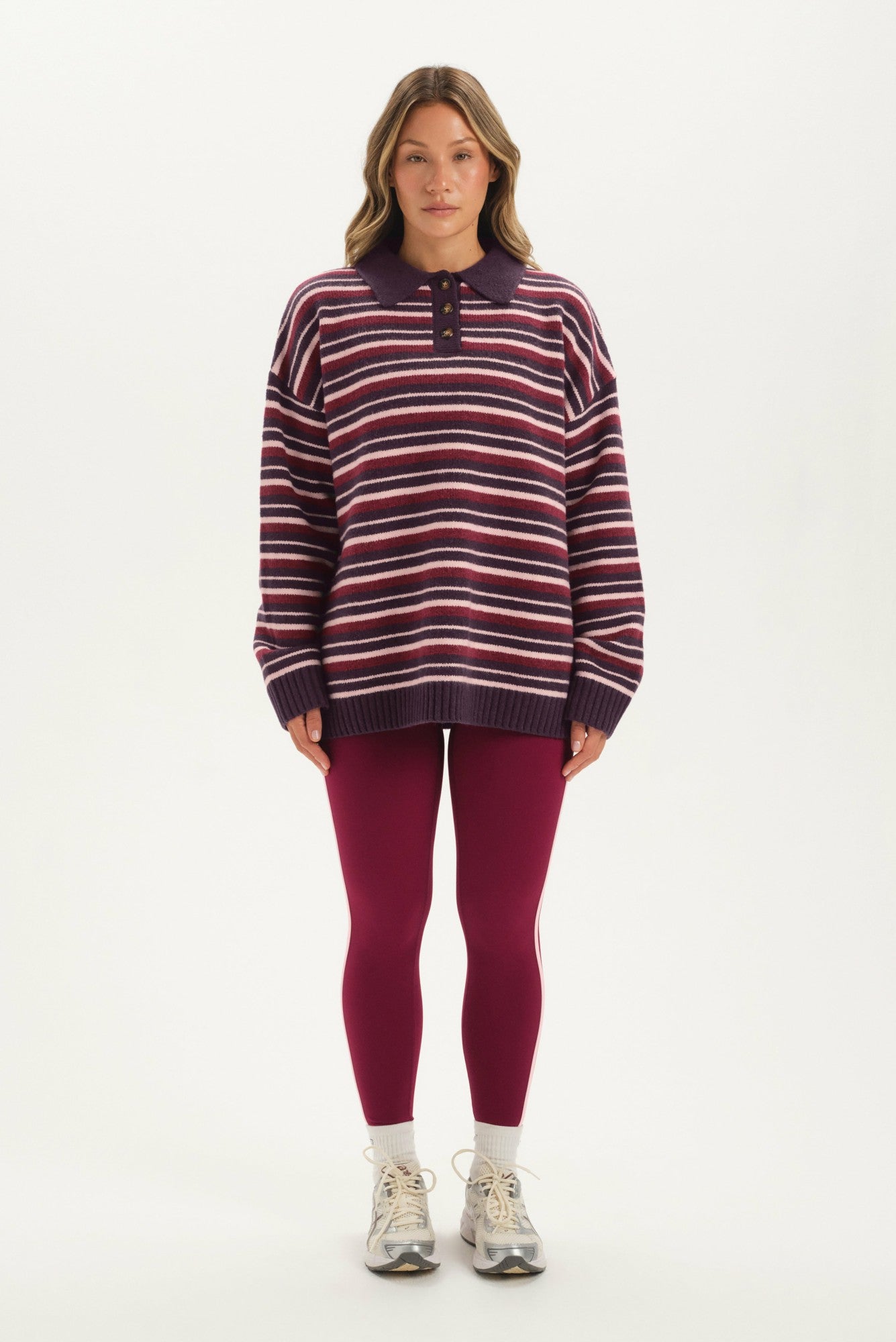 STUDIO KNIT STUDIO KNIT ALEX POLO - POPPY SET ACTIVE