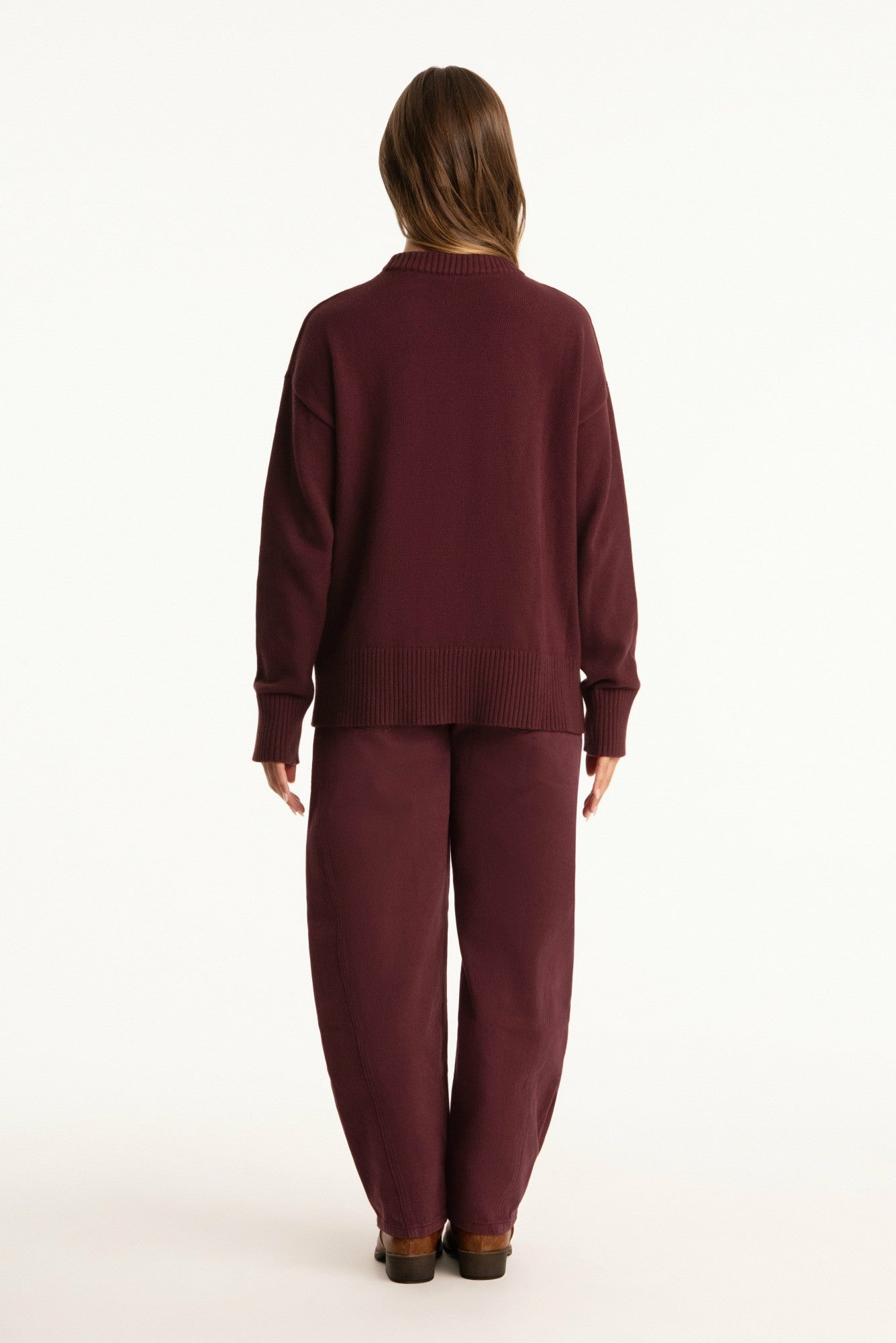 SET X PARKE COTTON CREWNECK - RHUBARB SET ACTIVE