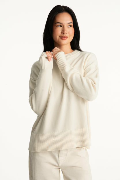 SET X PARKE COTTON CREWNECK - CREAM SET ACTIVE