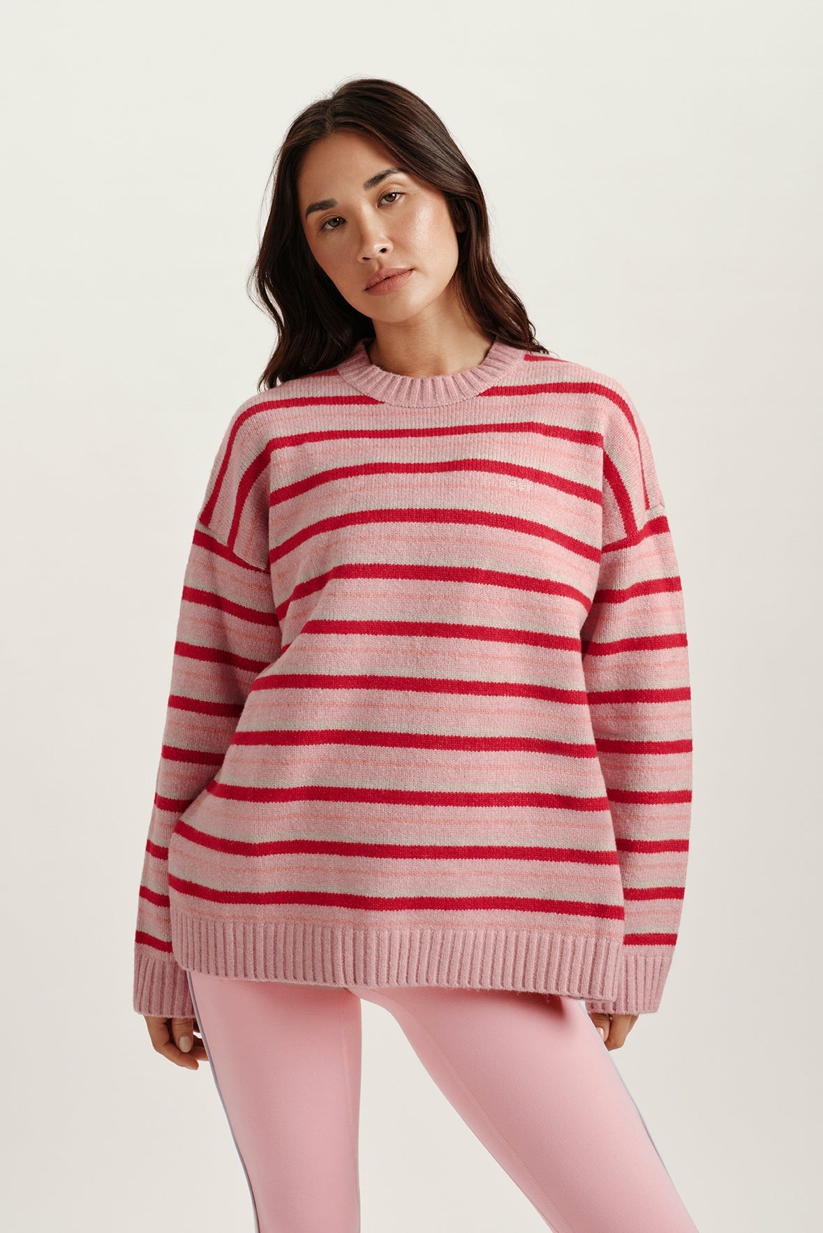 STUDIO KNIT STUDIO KNIT CREWNECK - BLUSH SET ACTIVE