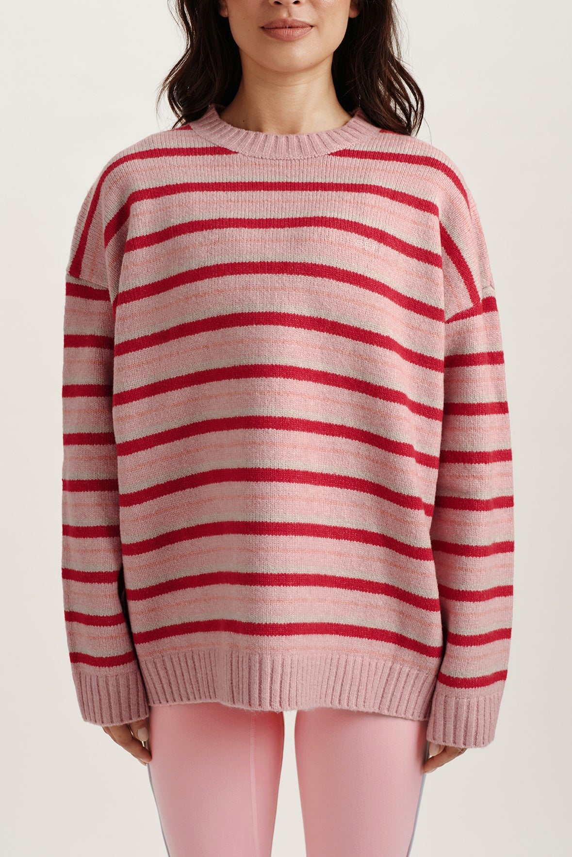 STUDIO KNIT STUDIO KNIT CREWNECK - BLUSH SET ACTIVE