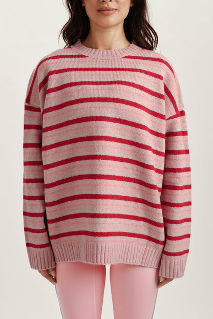 STUDIO KNIT STUDIO KNIT CREWNECK - BLUSH SET ACTIVE