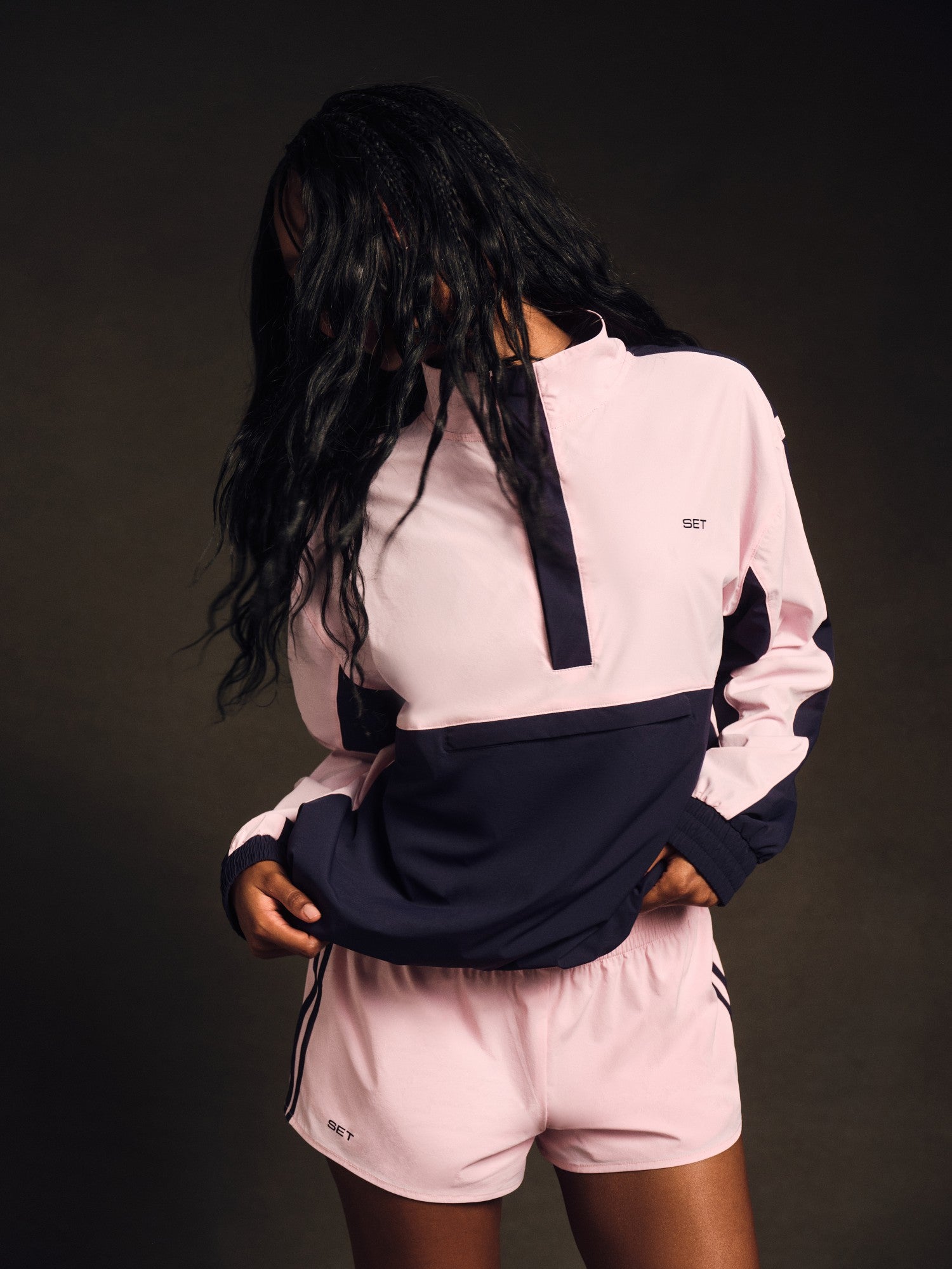 NYLON TRACK 90'S PULLOVER - CONFETTI SET ACTIVE