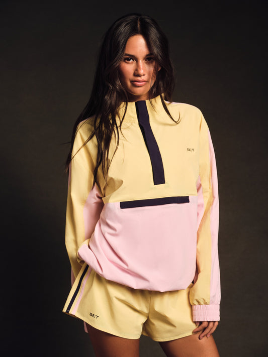 NYLON TRACK 90'S PULLOVER - TAFFY SET ACTIVE