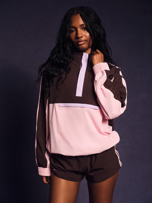 NYLON TRACK 90'S PULLOVER - SWIRL SET ACTIVE