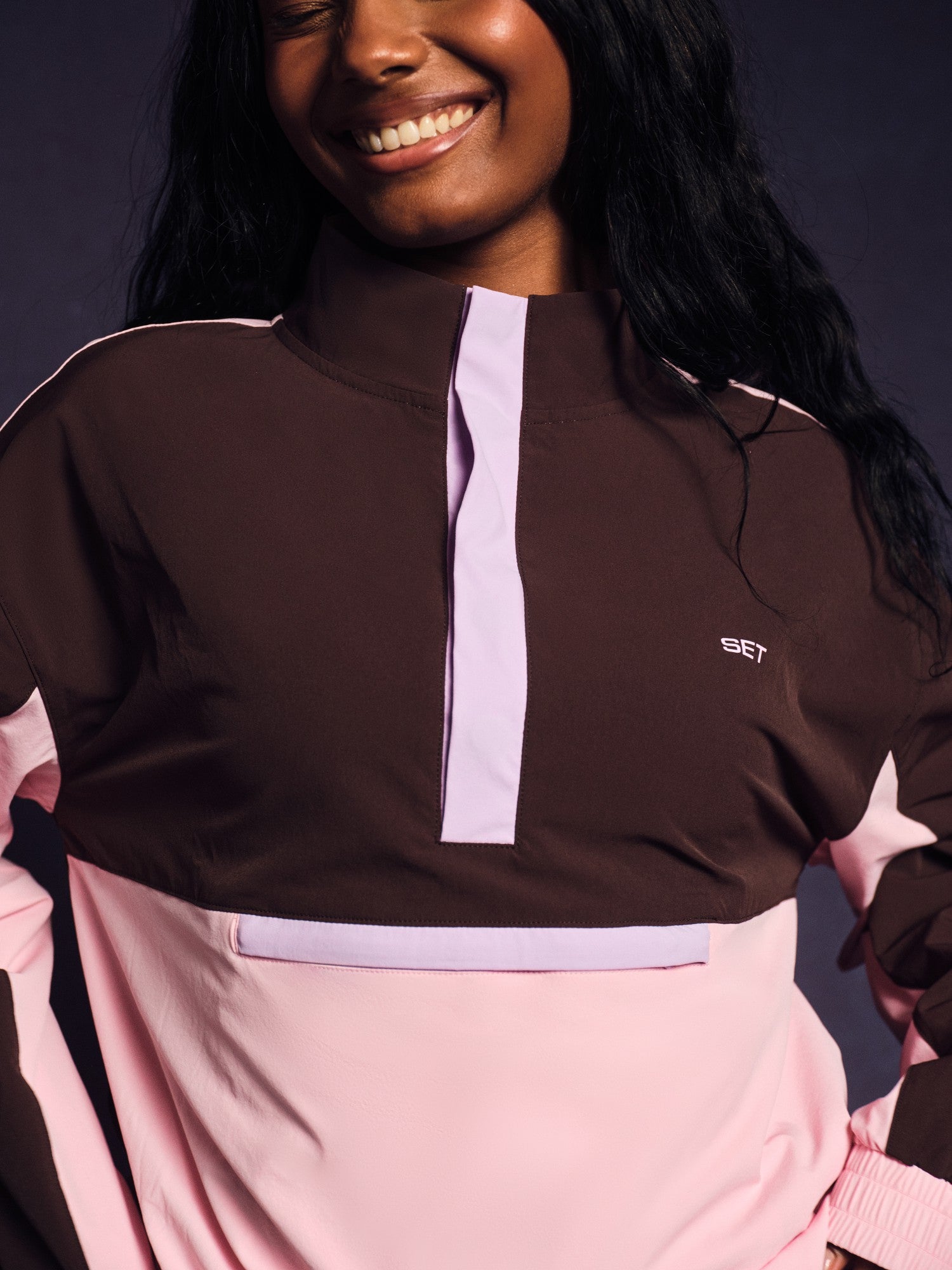 NYLON TRACK 90'S PULLOVER - SWIRL SET ACTIVE