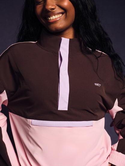 NYLON TRACK 90'S PULLOVER - SWIRL SET ACTIVE