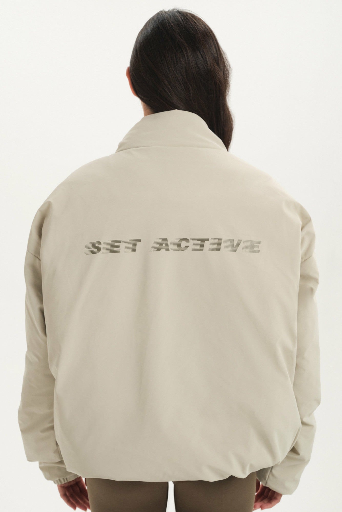 NYLON PUFF QUARTER SNAP JACKET - SPARROW SET ACTIVE