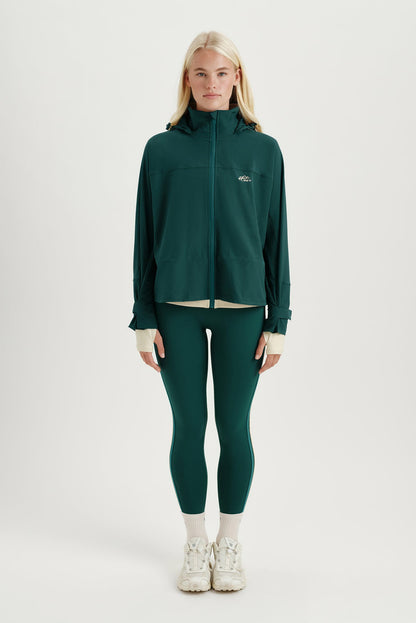NYLON DUET CINCHED WINDBREAKER - PEAK SET ACTIVE