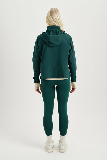 NYLON DUET CINCHED WINDBREAKER - PEAK SET ACTIVE