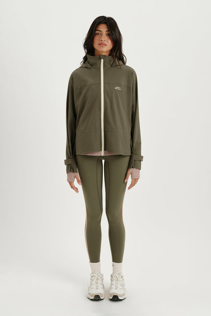 NYLON DUET CINCHED WINDBREAKER - SEDONA SET ACTIVE
