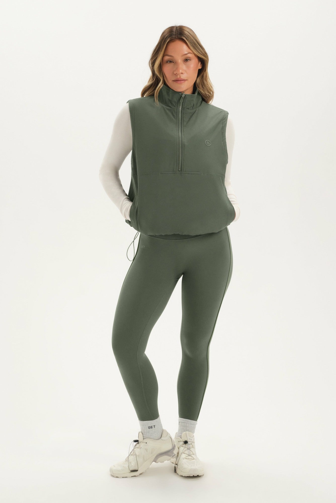 MICROFLEECE/NYLON DUET REVERSIBLE VEST - GROTTO SET ACTIVE