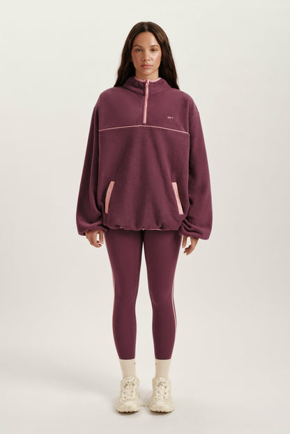 MICROFLEECE HALF ZIP - ROSEBUD SET ACTIVE