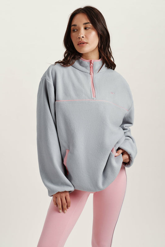 MICROFLEECE HALF ZIP - BLUSH SET ACTIVE