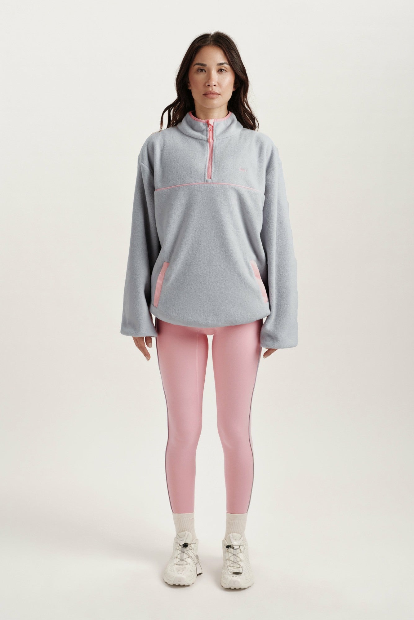 MICROFLEECE HALF ZIP - BLUSH SET ACTIVE
