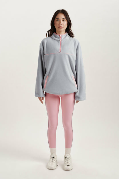 MICROFLEECE HALF ZIP - BLUSH SET ACTIVE